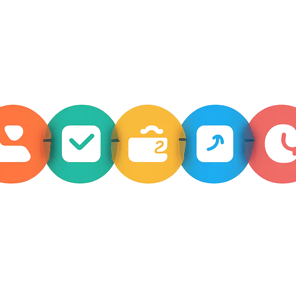 Five numbered circular icons connected by arrows in a horizontal flow, Teen Patti Gold Withdrawal Process and Timelines
